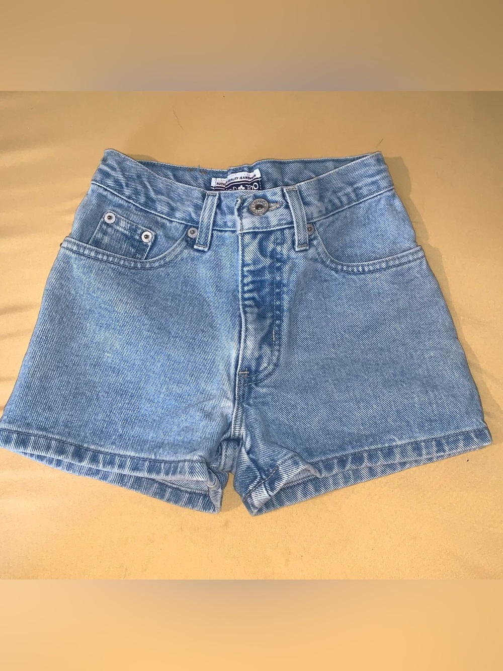 Vintage Y2K Girls Jean Shorts light wash size kids 7 - Picture 2 of 7